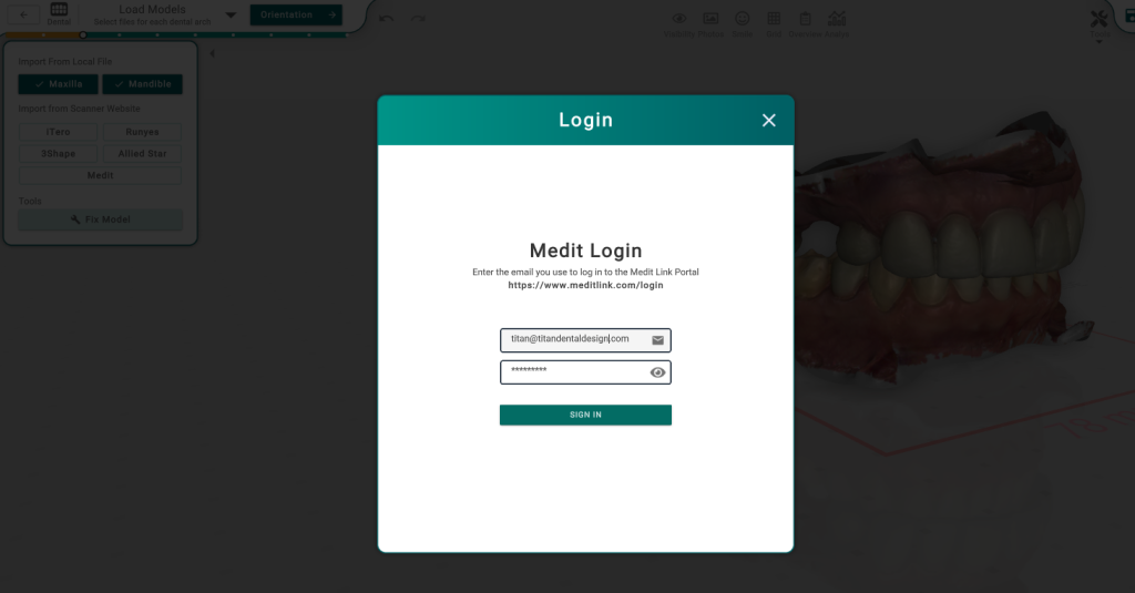 Medit Scanner Integration