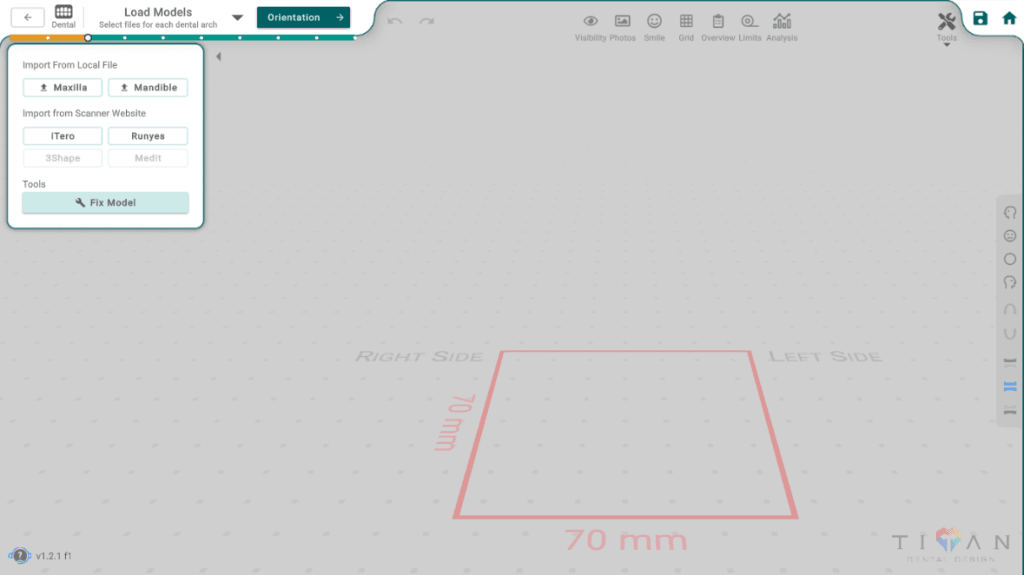 Import Models Interface
