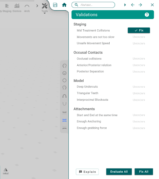 Validations Interface